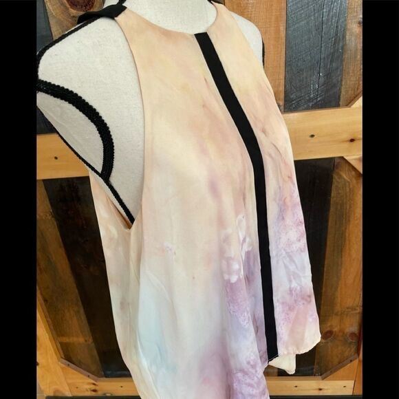 Monteau double layer tie dye watercolor look top - Picture 6 of 7